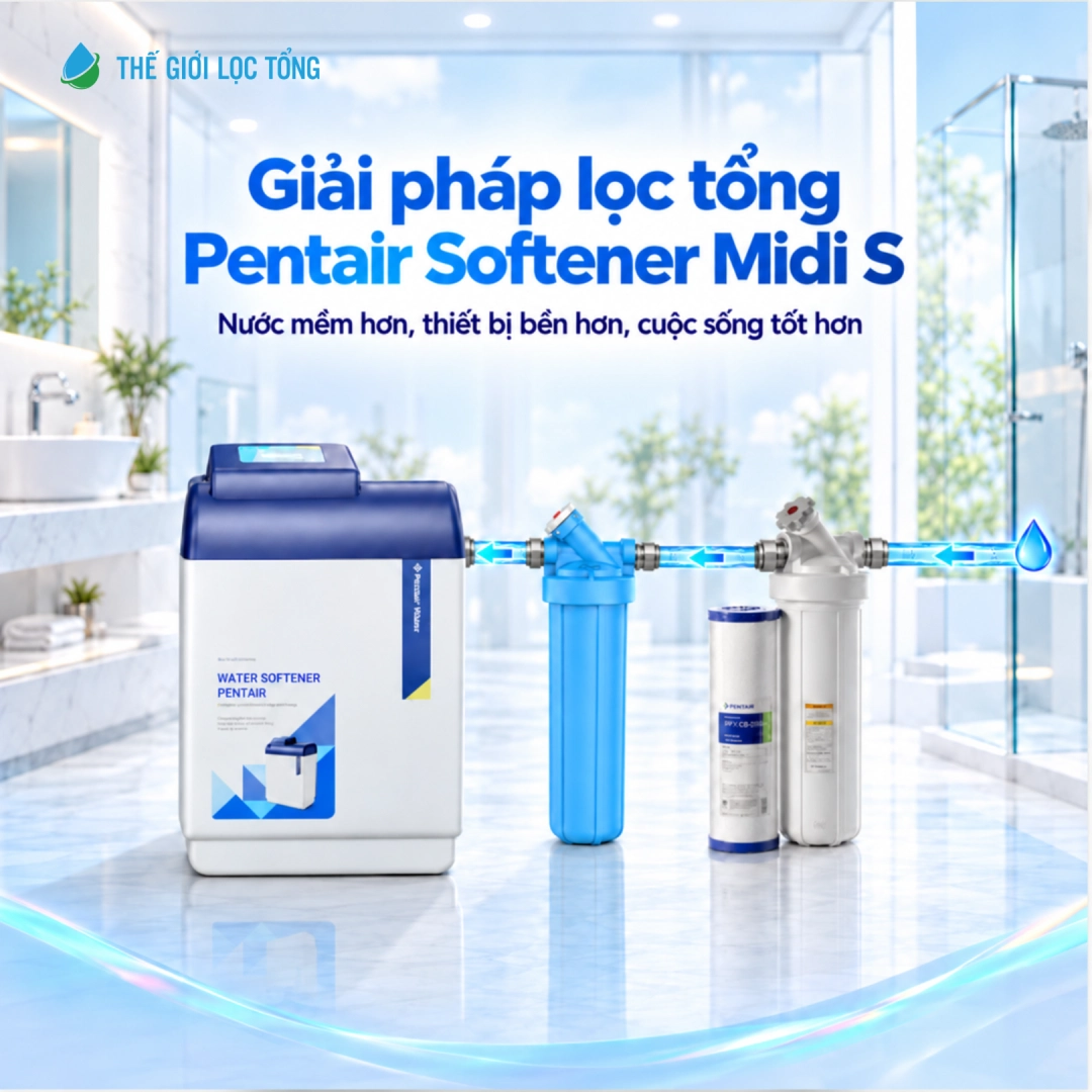 Hệ thống lọc tổng Pentair Softener Midi S